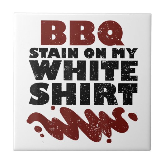 私の白のBBQステイン タイル (正面)