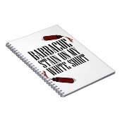 私の白のBBQステイン ノートブック (右側)