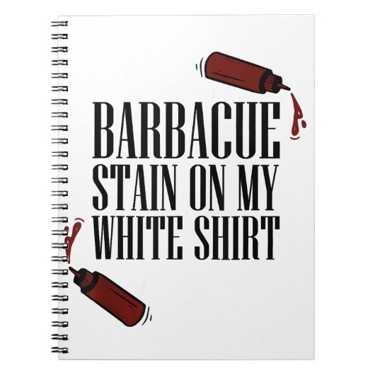 私の白のBBQステイン ノートブック (正面)
