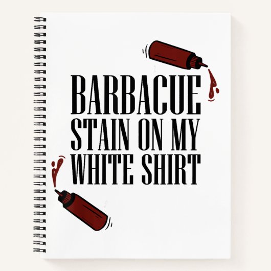 私の白のBBQステイン ノートブック (正面)