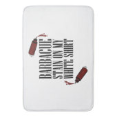 私の白のBBQステイン バスマット (正面縦)