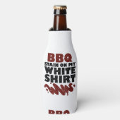 私の白のBBQステイン ボトルクーラー (ボトル正面)