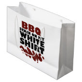 私の白のBBQステイン ラージペーパーバッグ (正面アングル)