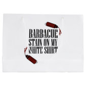 私の白のBBQステイン ラージペーパーバッグ (裏面)