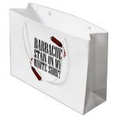 私の白のBBQステイン ラージペーパーバッグ (裏面アングル)