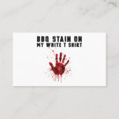 私の白のBbqステイン 名刺 (裏面)