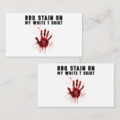 私の白のBbqステイン 名刺 (正面/裏面)