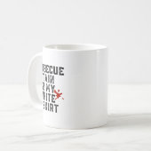 私の白のByrbecueステイン1 コーヒーマグカップ (正面左)