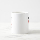 私の白のByrbecueステイン1 コーヒーマグカップ (中央)