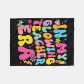 私の白熱［赤熱］光を放つ先生のおもしろい時代に フリースブランケット (正面(横))