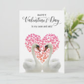 私の白鳥とバレンタイン シーズンカード (スタンド正面)