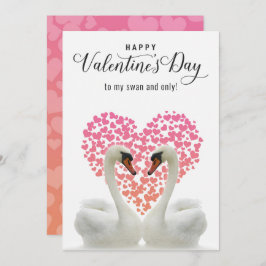 私の白鳥とバレンタイン シーズンカード