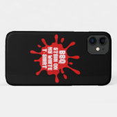 私の白TシャツのBBQステインおもしろいことわざSarcast Case-Mate iPhoneケース (裏面(横))