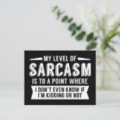 私の皮肉のレベル ポストカード (スタンド正面)