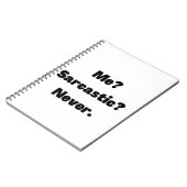 私の皮肉は決して ノートブック (左側)