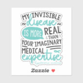 私の目に見えない病気の自律神経障害認識度 シール (シート)