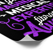 私の目に見えない病気は実在、線維筋痛Aw ポスター (角)