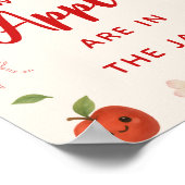 私の目のアップルベイビーシャワーは、どれだけのリンゴを推測 ポスター (角)