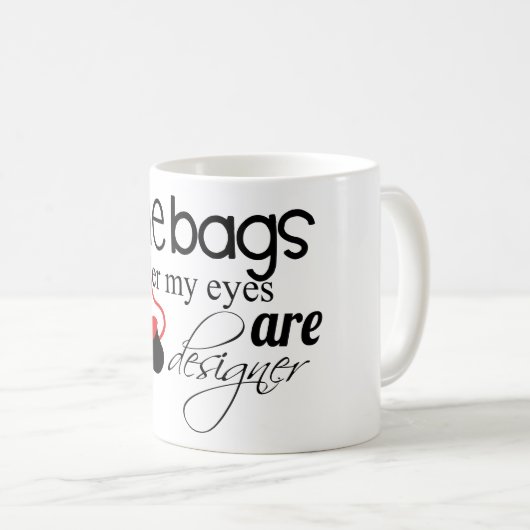 私の目のコーヒー・マグの下のデザイナーバッグ コーヒーマグカップ (正面右)