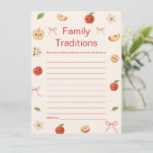 私の目の中のリンゴの赤ちゃんシャワー家族の伝統カード 招待状 (スタンド正面)