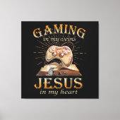 私の目の前でゲーム私のハートでイエス キャンバスプリント (正面)