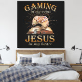私の目の前でゲーム私のハートでイエス キャンバスプリント (インサイチュ (寝室))