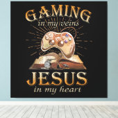 私の目の前でゲーム私のハートでイエス キャンバスプリント (インサイチュ (ウッドフロア))