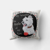 私の目の枕のウェスティアップル クッション (裏面)