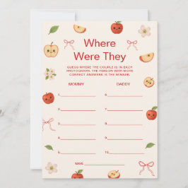 私の目の赤ちゃんシャワーのリンゴどこで彼らはゲーム 招待状