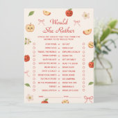 私の目の赤ちゃんシャワーのリンゴは彼女はむしろゲームだろう 招待状 (スタンド正面)