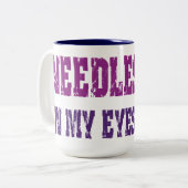 私の目の針! Pilz-Eのマグ ツートーンマグカップ (正面左)