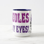 私の目の針! Pilz-Eのマグ ツートーンマグカップ (中央)