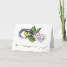 私の目の鉛筆の芸術の挨拶状のApple カード
