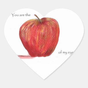 私の目のAppleです ハートシール