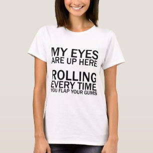 私の目はここに……フラッ転がプするたびに Tシャツ