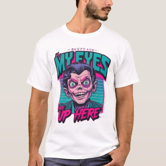 私の目はここに 80年代 Tシャツ (正面)