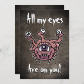 私の目は皆、あなたを見ています 招待状 (正面/裏面)