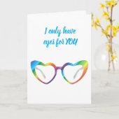 私の目は"FOR YOU"の記念日のカードしかない カード (黄色い花)