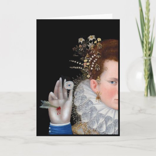 私の目を持って、デジタルコラージュ カード (正面)