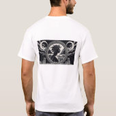 私の目を見ない – 神話のメドゥーザアート Tシャツ (裏面)