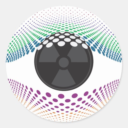 私の目を見る ラウンドシール (正面)