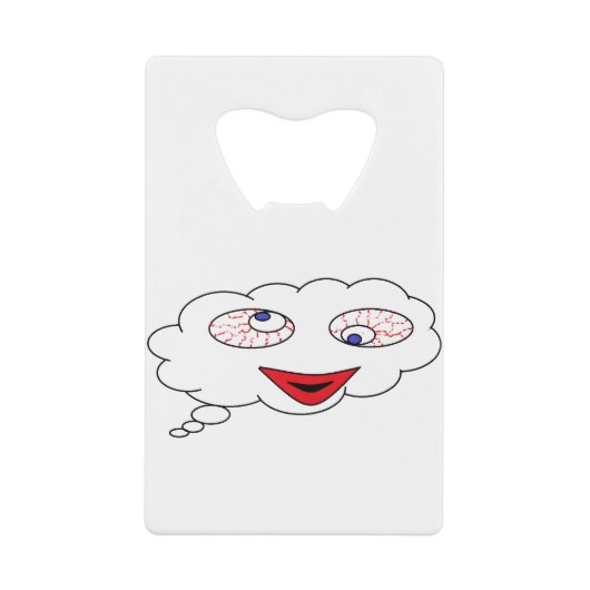 私の目を見考えるて – 私は転が私の目 クレジットカード栓抜き (正面)