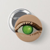 私の目ボタンのApple 缶バッジ (正面&裏面)