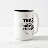 私の看護学生の涙の先生ギフト ツートーンマグカップ (正面右)