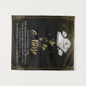 私の看護師へのパーソナライズされた手紙 タペストリー (正面(横))