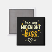 私の真夜中のキスだよ バレンタイン&新年ペアデザイン マグネット (正面/裏面)