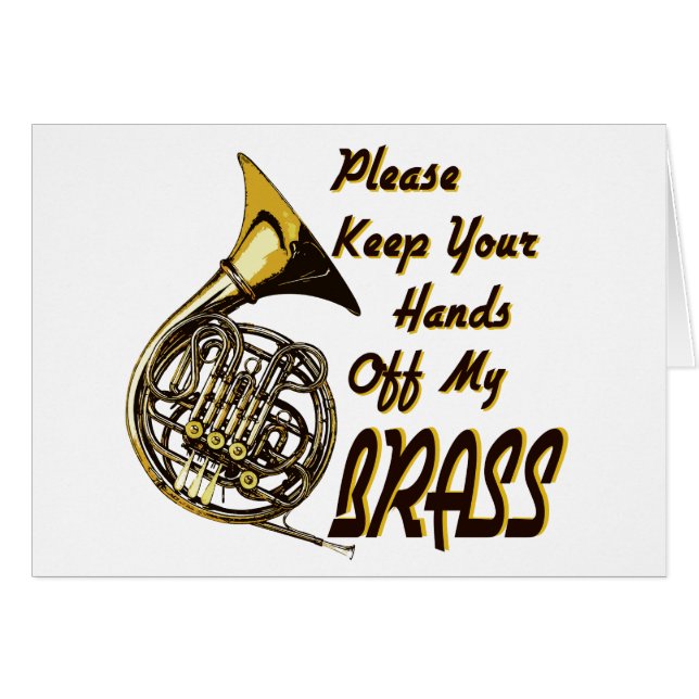 私の真鍮から手を離す (正面横)