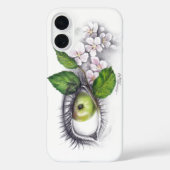 私の眼のりんご 超現実主義のドローイングアート Case-Mate iPhoneケース (裏面)