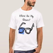 私の眼鏡はおもしろいスカターブレインTシャツはどこだ