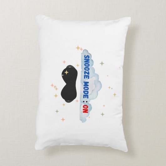 "私の睡眠を許可 – 両面スリープおもしろい引用文ピル アクセントクッション (裏面(縦))
